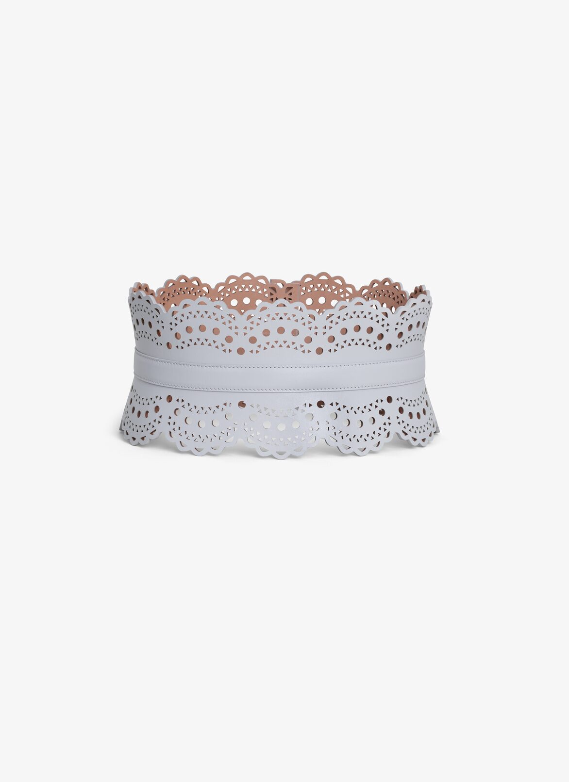 BUSTIER BELT IN VIENNE WAVE CALFSKIN ALAÏA PEARL BUSTIER BELT IN VIENNE WAVE CALFSKIN